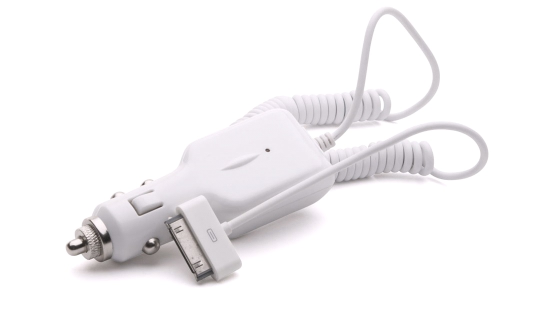 12-24V mobiloplader til iphone 1-3 3GS-4