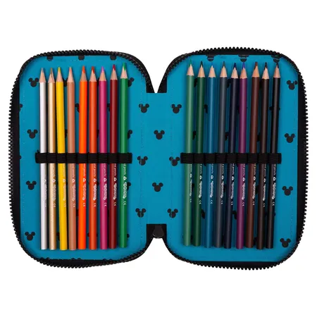 CoolPack Etui gefüllt, 3-Zip , DISNEY – MICKEY MOUSE -Kollektion 2024-