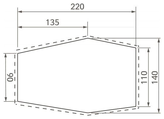 Tapis de protection Vaude Lizard Seamless 1-2P