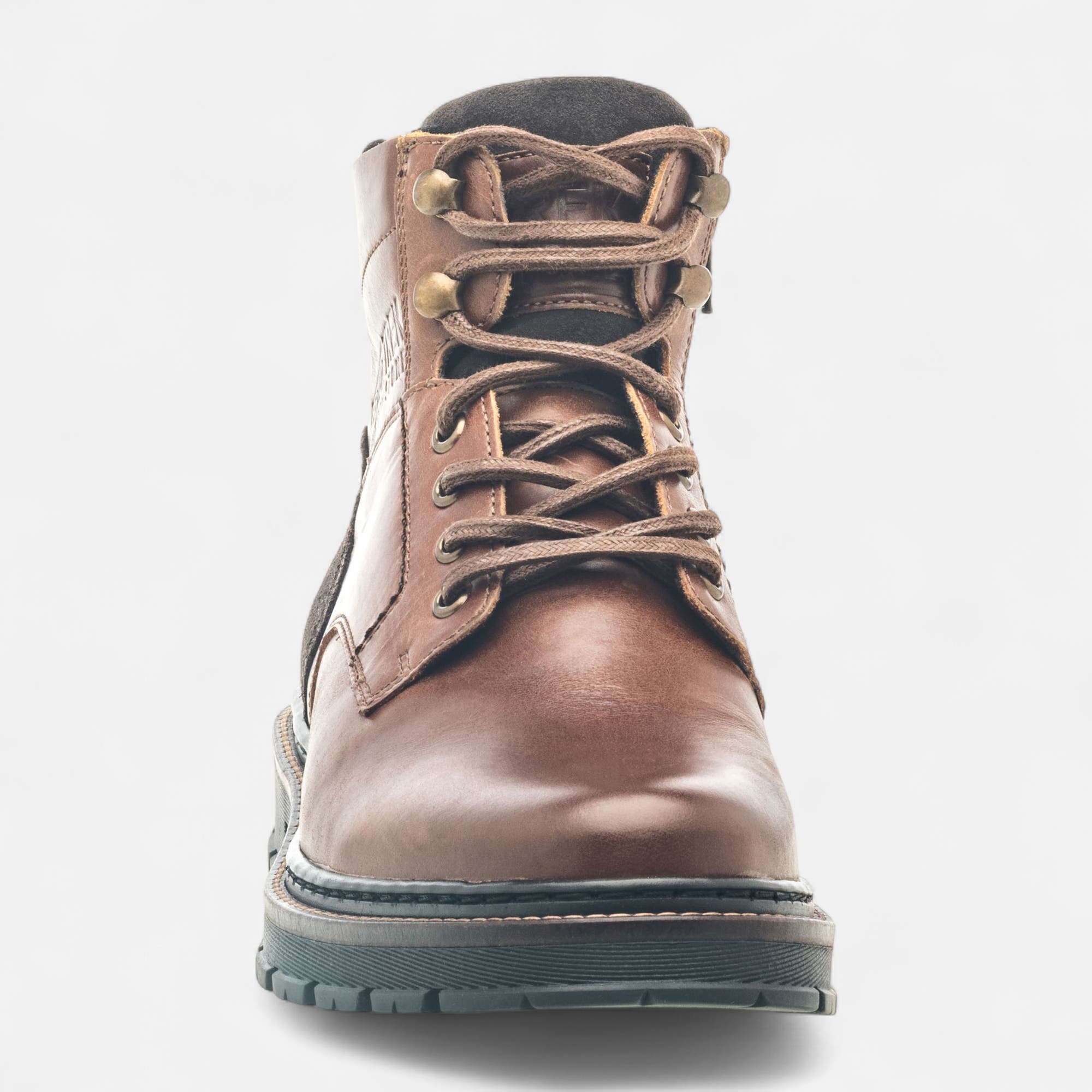 Boots Homme en cuir cognac