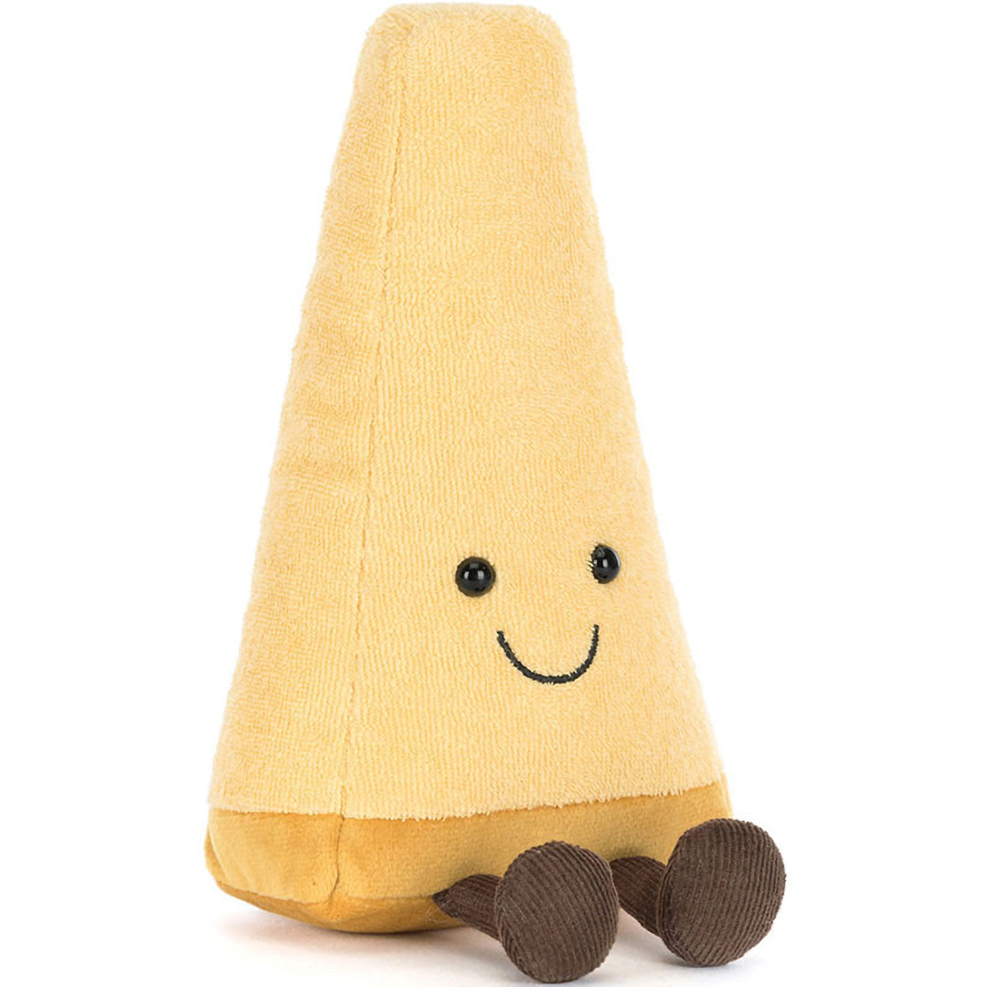 jellycat amuseables knuffelparmezaanse kaas - 19 cm