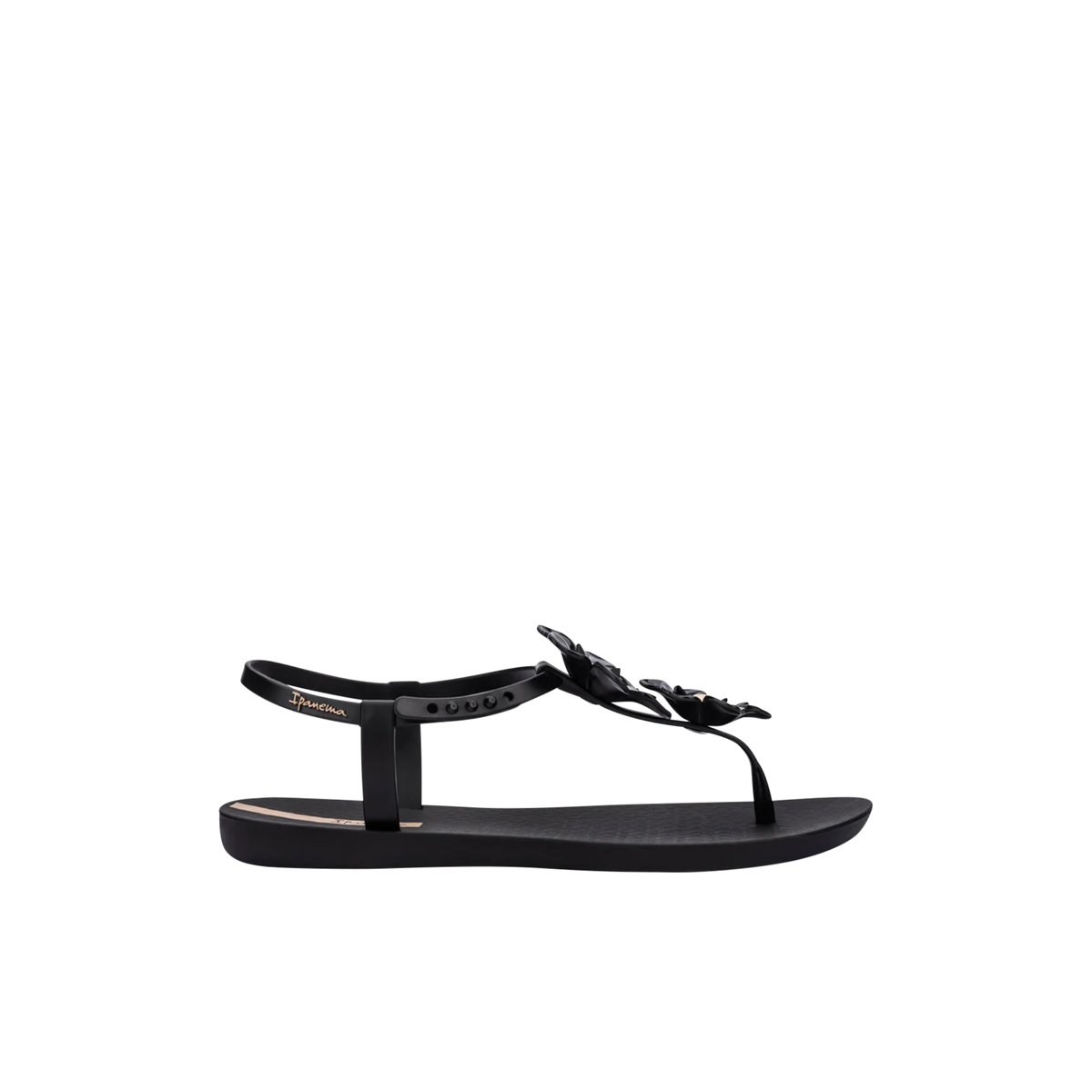 IPANEMA-Flower-l-Talon plat - Noir