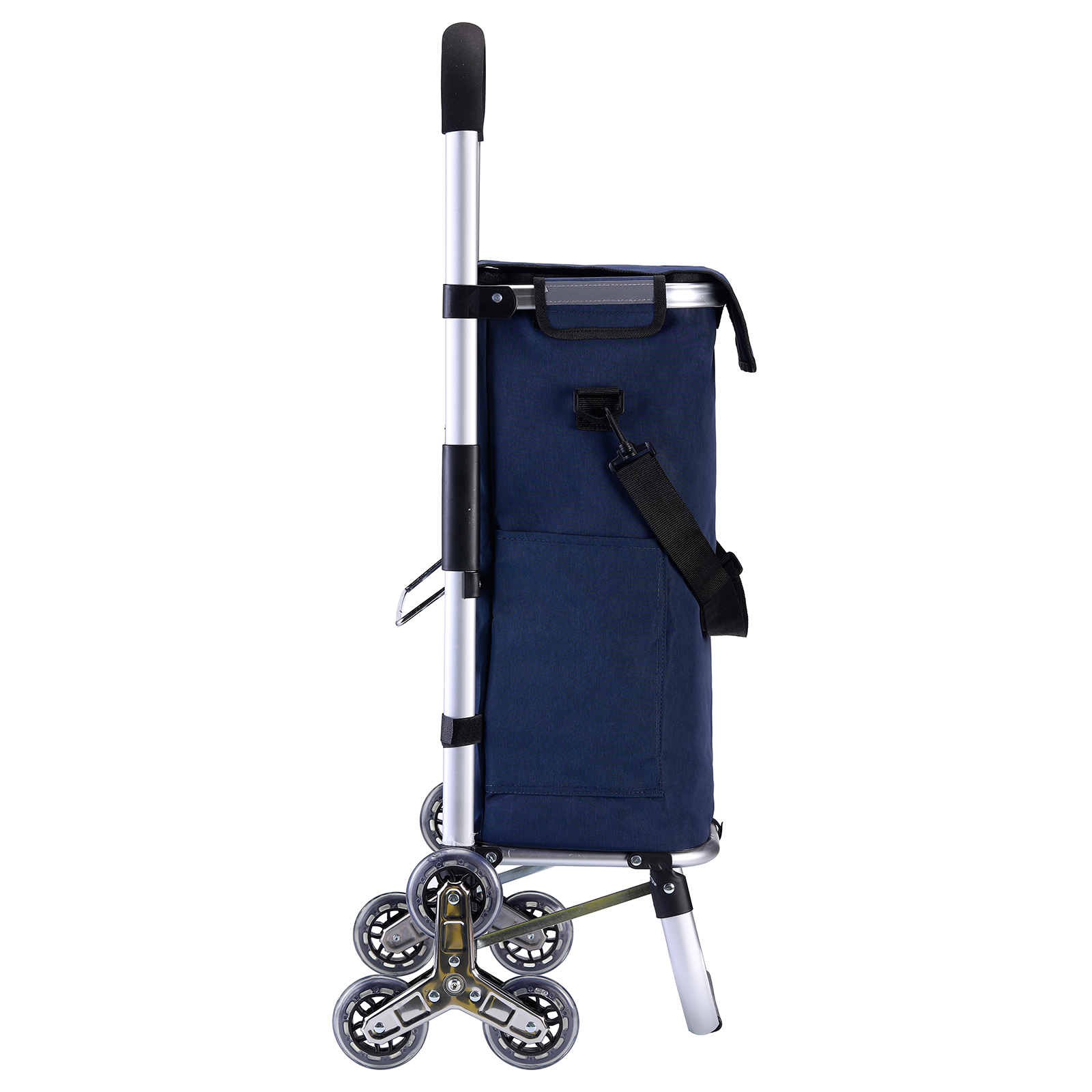 Packaway 40 liter boodschappentrolley met 6 wielen - Blue