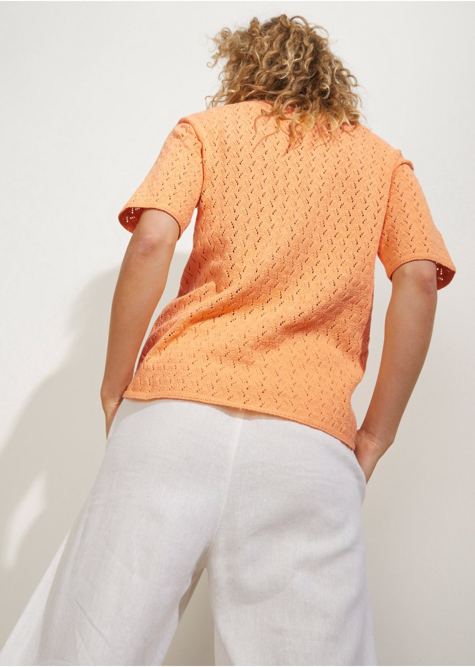 T-shirt en maille ajourée