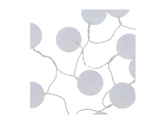 Guirlande en PVC blanc 165x6cm