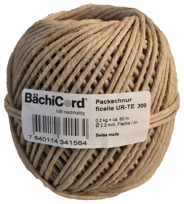 Bächi-Cord Schnur Hanf, 60 m
