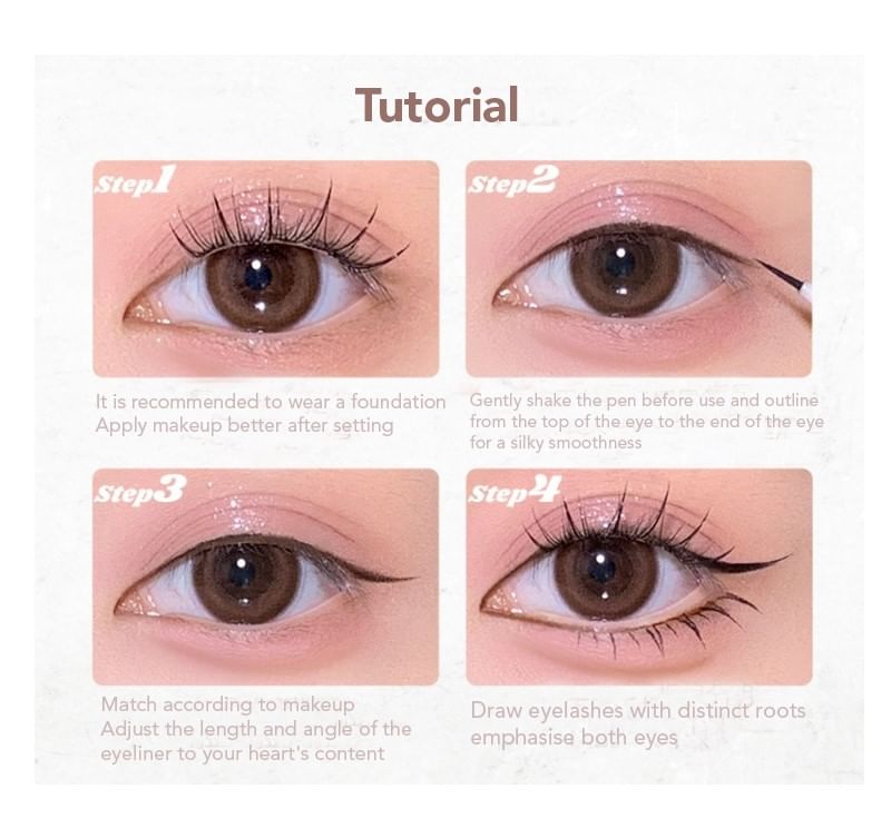 FLORTTE - VLOEIBARE EYELINER - 4 kleuren