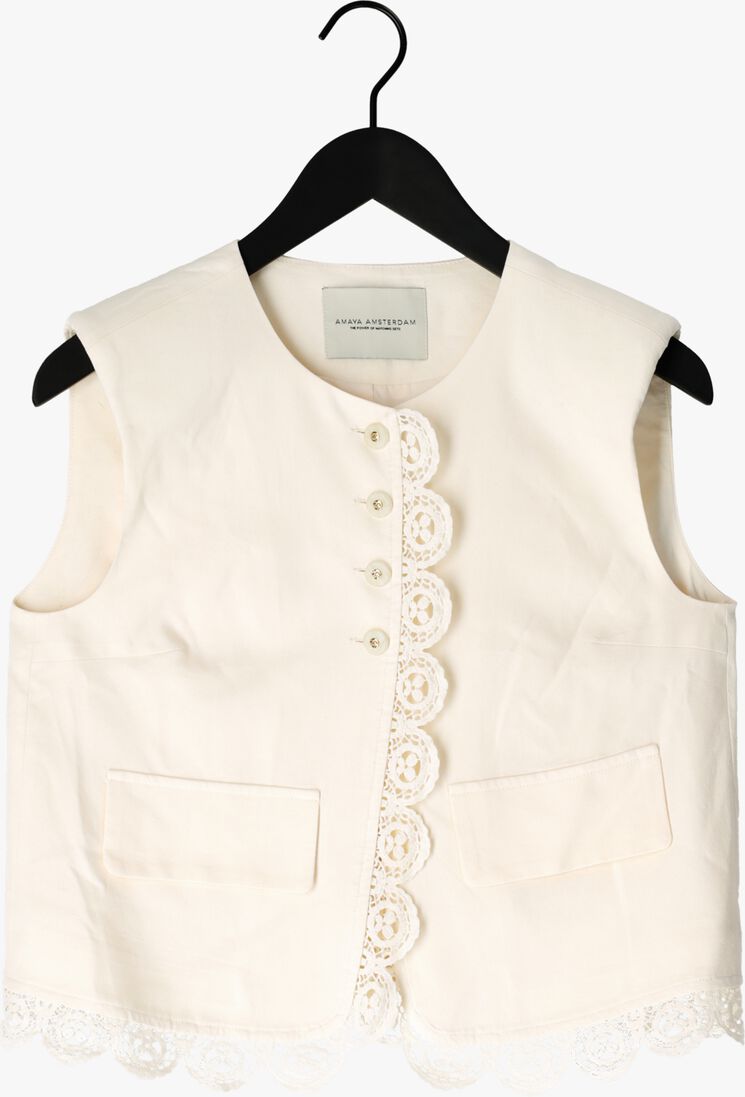 creme amaya amsterdam gilet luma
