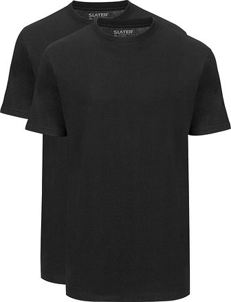 Slater 2-pack American T-shirt Zwart 2520 kopen
