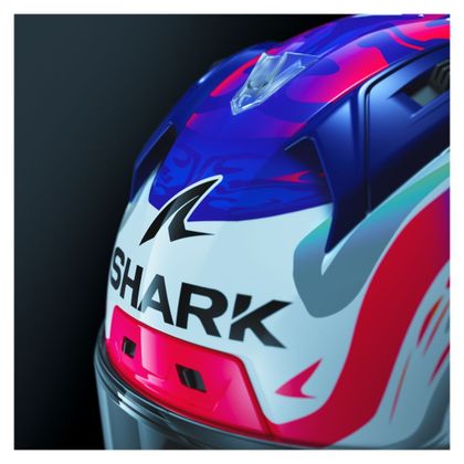 Casque Shark AERON-GP REPLICA ZARCO GP DE FRANCE - Violet / Bleu