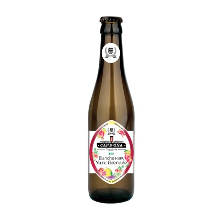 Bière Cap d'Ona - Bière Blanche Neipa Yuzu Grenade Bio 0.25L