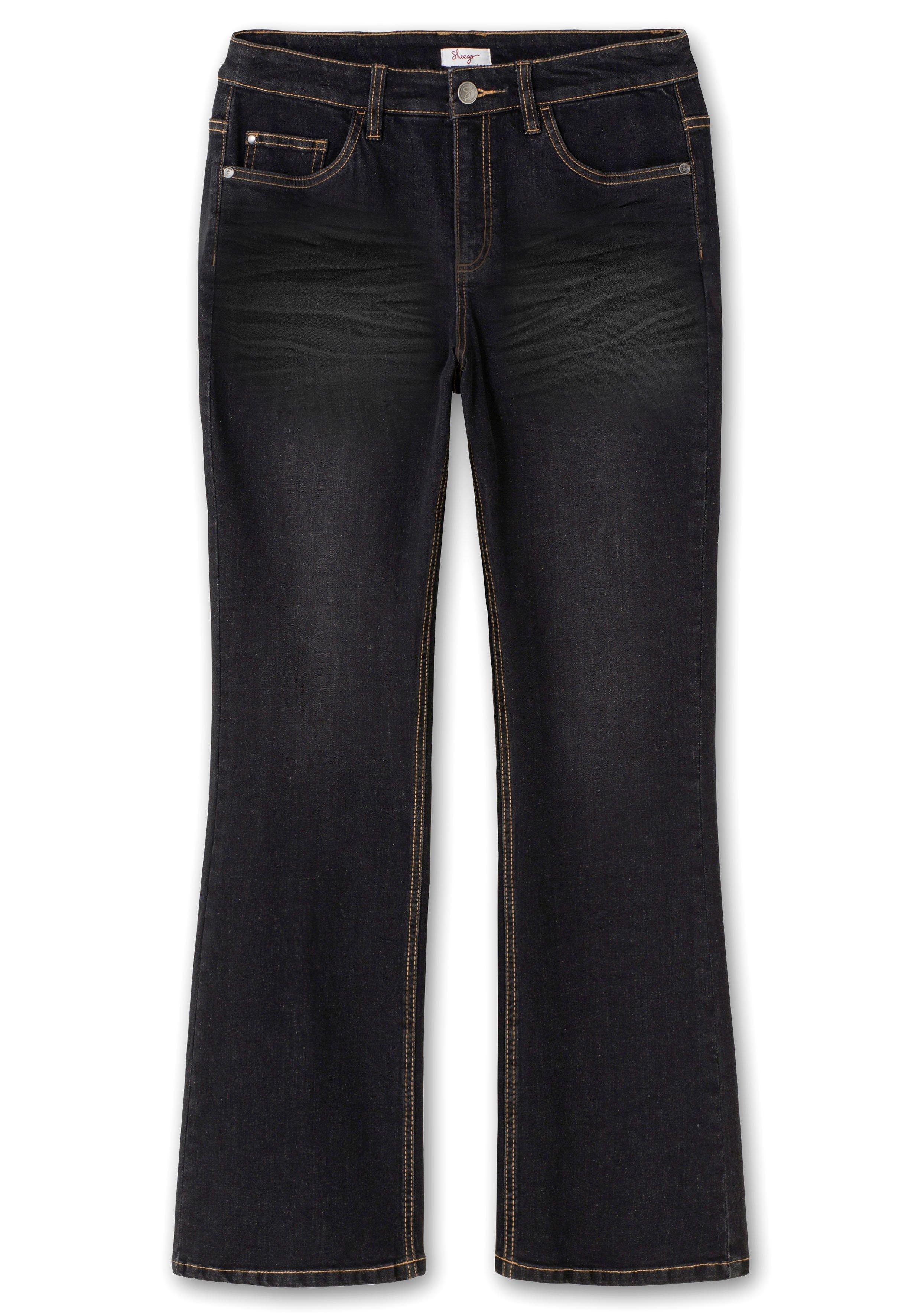 Bootcut-Jeans mit 3D-Catfaces