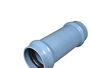 PVC skydemuffe 250mm PN10 - Wavin