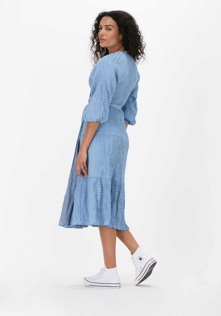FREEBIRD blauwe freebird midi jurk danoek