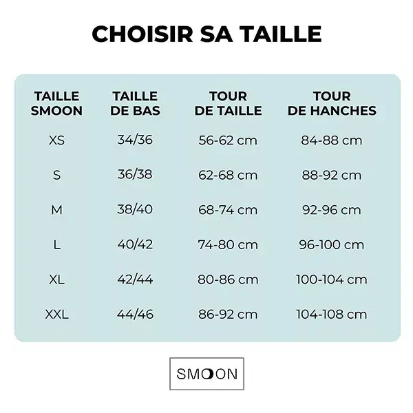Calcinha menstrual de microfibra Smoon, fluxo médio, preta, tamanho TXS