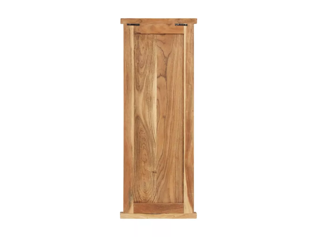 Porte-manteaux 2 pcs Bois massif d'acacia 38x100 cm