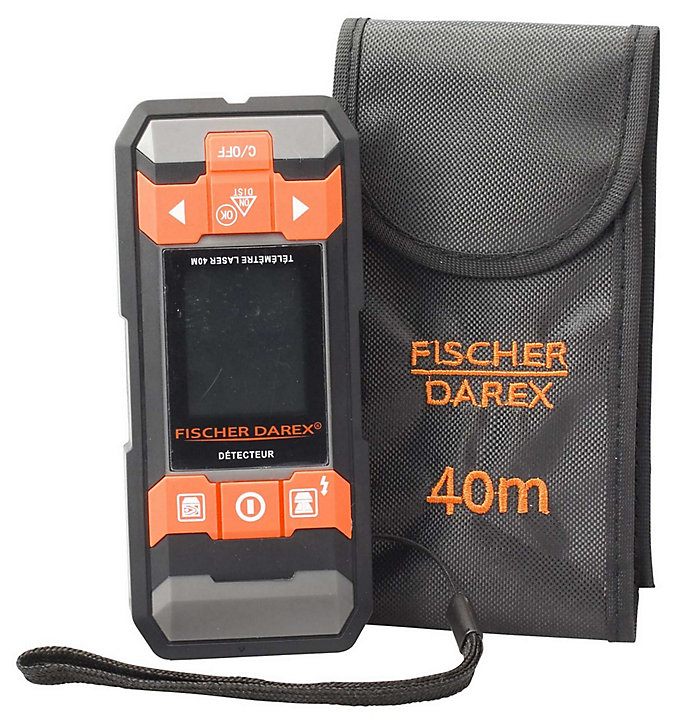 Détecteur de matériaux et télémètre laser 40m Fischer Darex