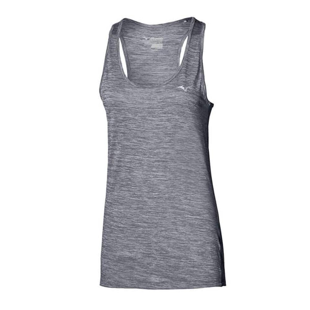 Mizuno Débardeur Gris Chiné Femme Mizuno Impulse