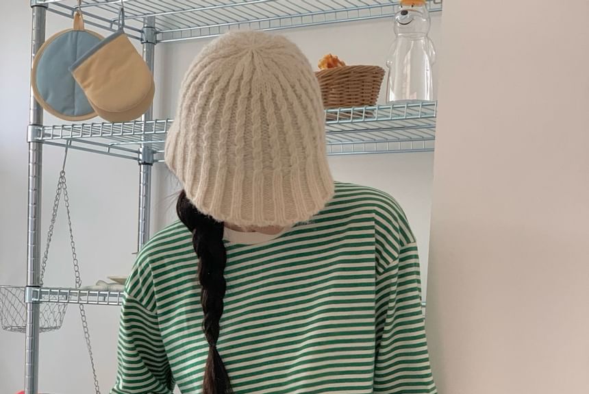 SeoulPop - Gestreept T-shirt met lange mouwen en losse pasvorm