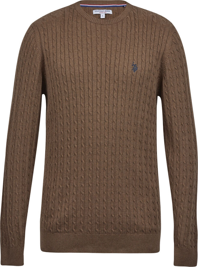 U.S. Polo Assn. USPA Knit Archi Men 18-1124tcx partridge melange