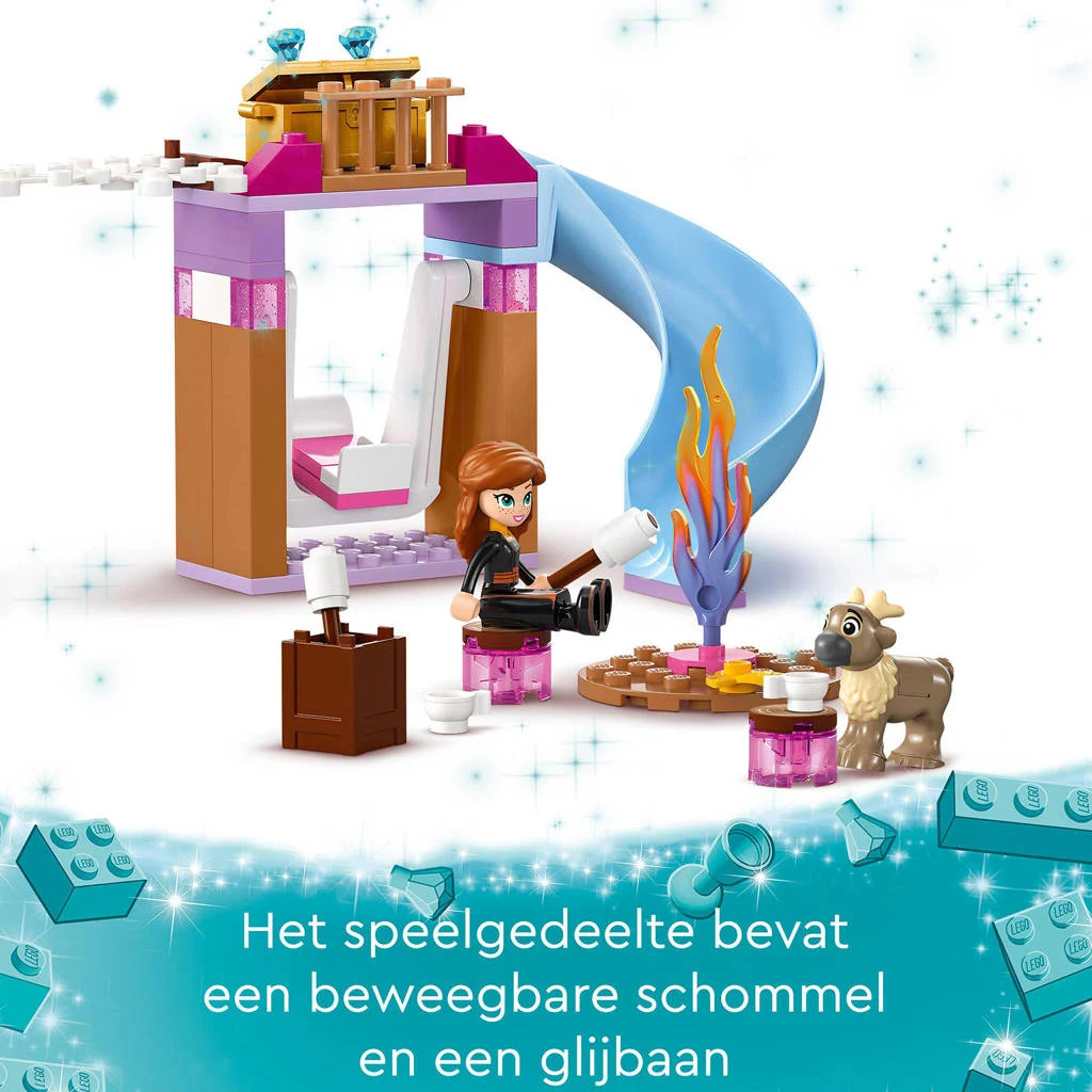 Leuke complete set voor de kleinste bouwers!Elsa's Frozen kasteel Bouwbaar Speelgoed met Elsa en Anna Poppetjes 43238