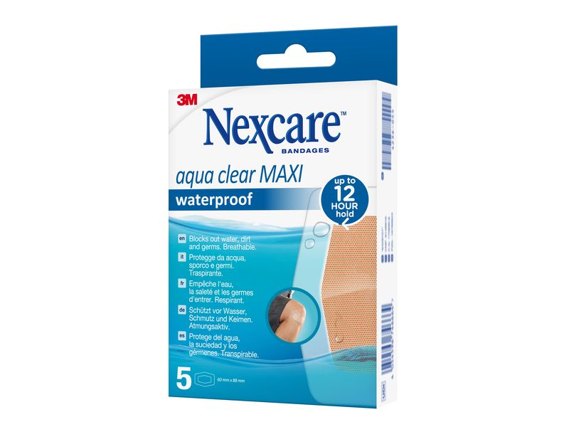 3M Nexcare Aqua clear MAXI 5 Stück Wasserdichtes Pflaster