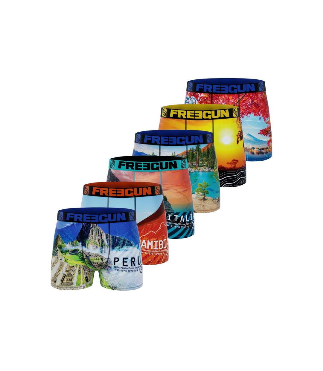 Boxer Homme Microfibre Recyclé, Caleçon Homme Respirant et Confortable (Lot de 6)