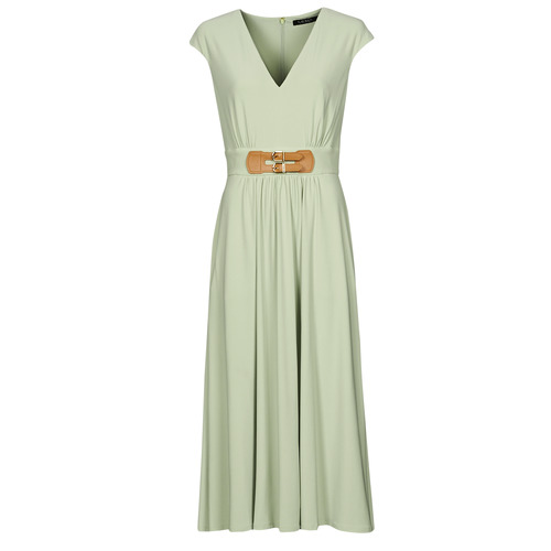 Lauren Ralph Lauren - VATRIZIA-SHORT SLEEVE-DAY DRESS Verde