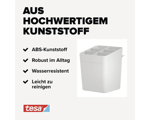 Tesa witte bestekhouderset 70025-00000-00