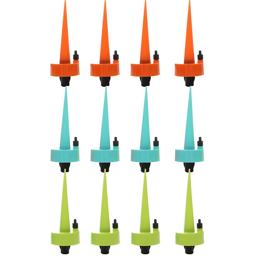 (12er Set) Automatische Pflanzen Bewässerung mit Flaschen Anschluss (Indoor/Outdoor) - Assortiert