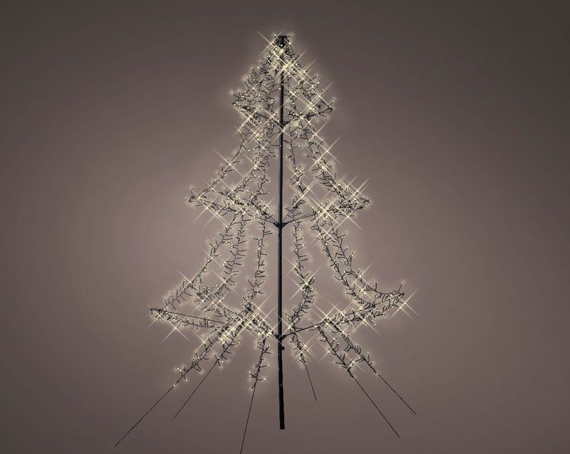 Buiten Kerstboom met 1200 LED lampjes - warm wit - 200CM