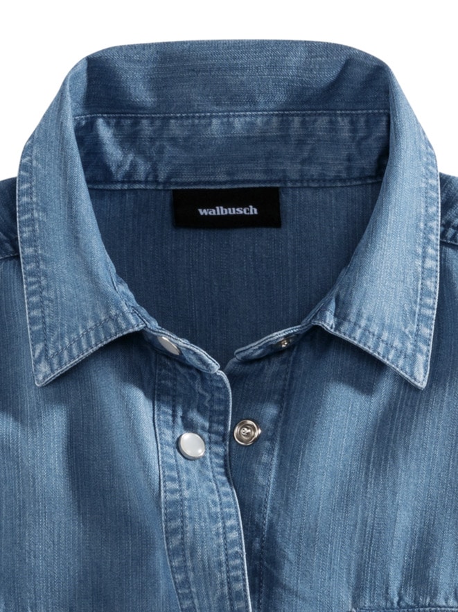 Lyocell-Jeansbluse Extraleicht