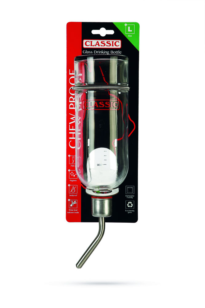 Classic Glas - Drinkfles - 750 Milliliter - 38x11.5x7 cm