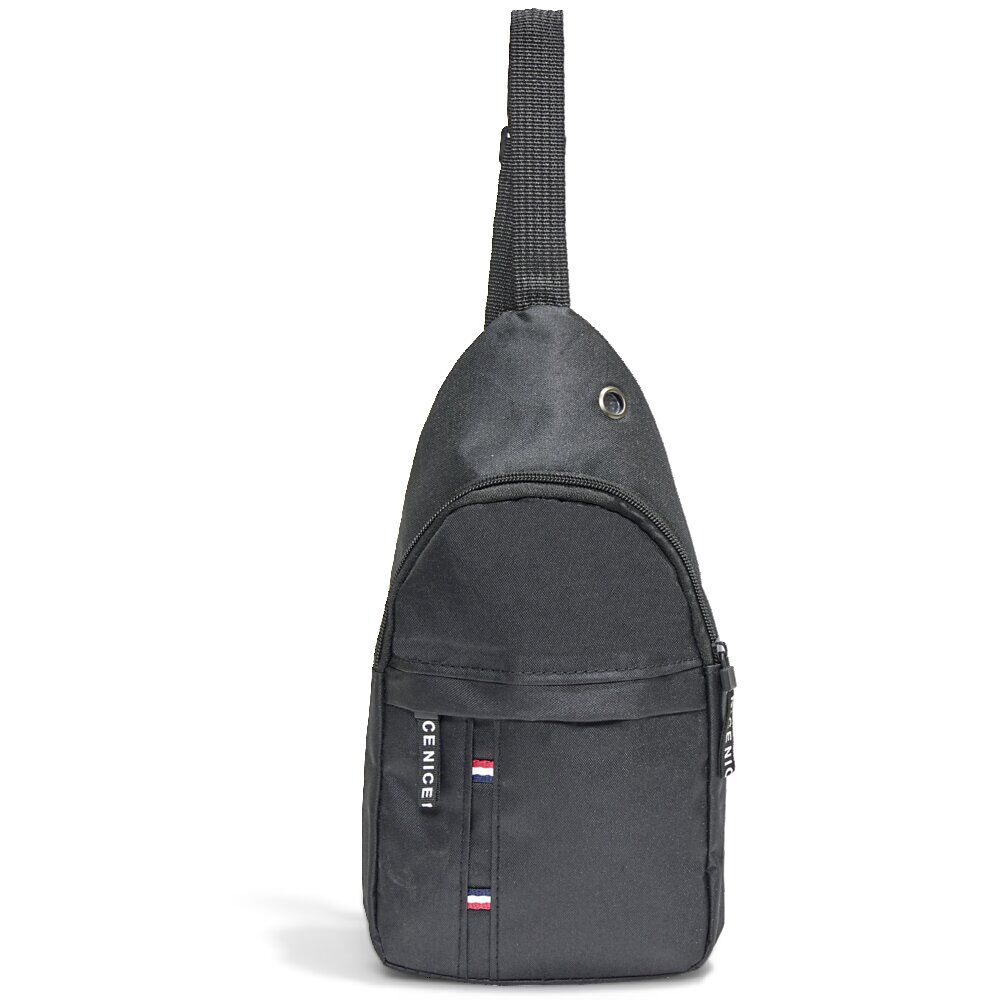 Sac à bandoulière noir 16,5x5xH28cm - 3 modèles