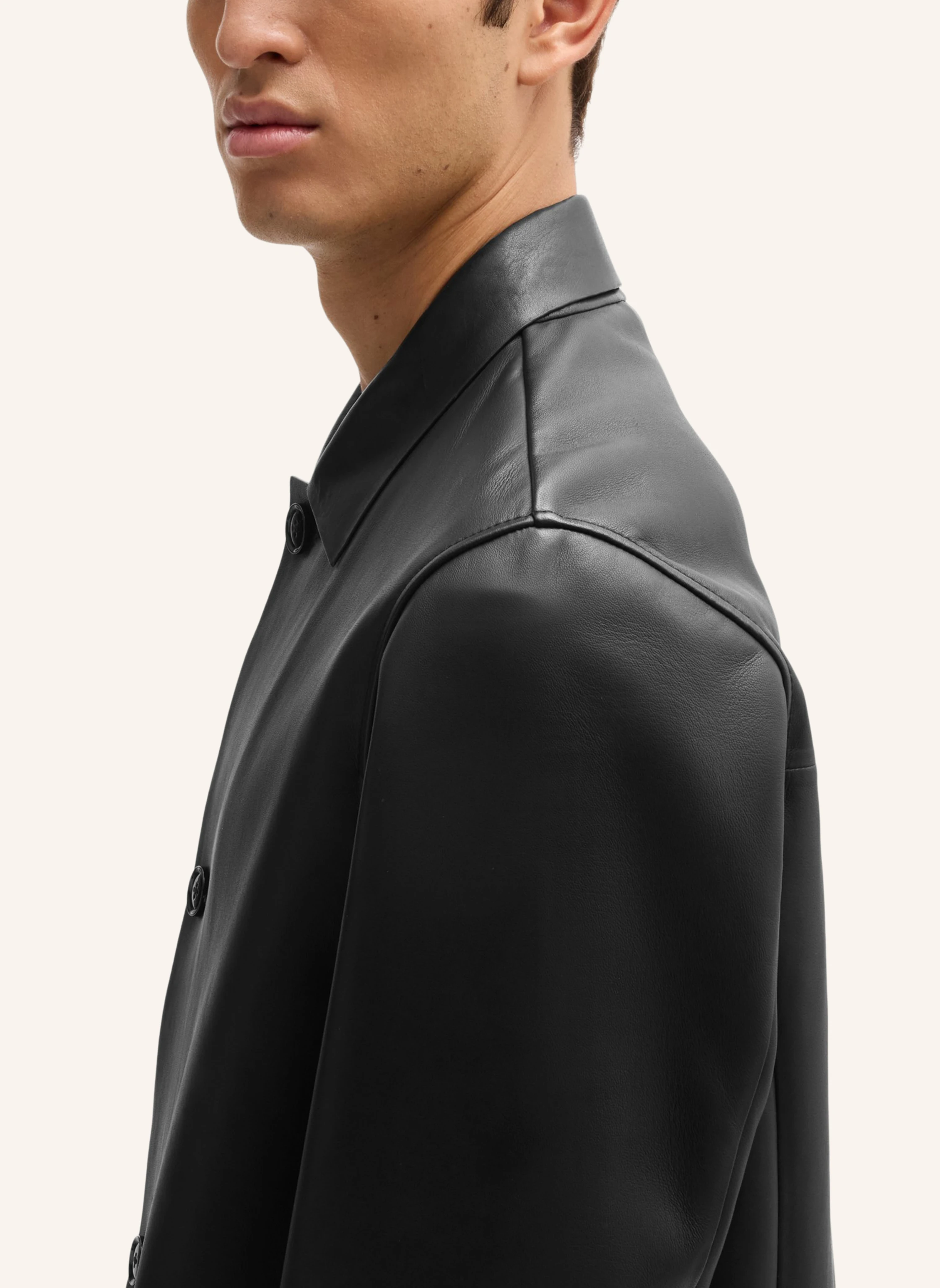 BOSS Lederjacke C-MARKIN Regular Fit