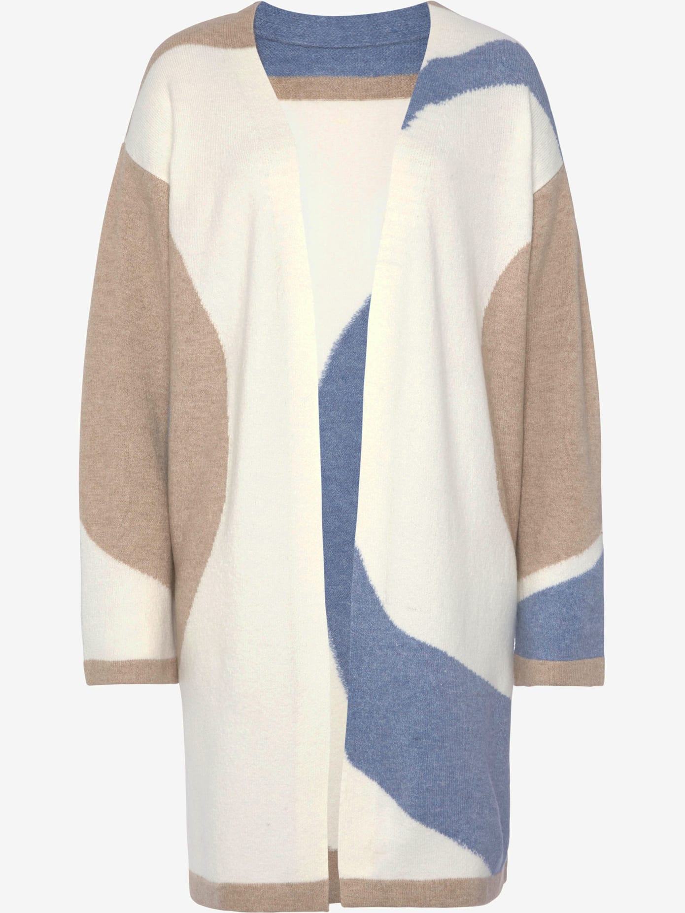Veste en tricot aspect duo de couleurs tendance