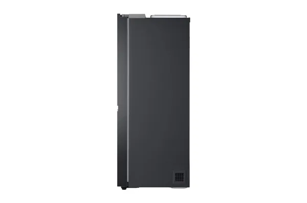 LG GSLV71MCLE - Køleskab/fryser - side-by-side med vanddispenser, isdispenser - Wi-Fi - bredde: 91.3 cm - dybde: 73.5 cm - højde: 179 cm - 635 liter - Klasse E - matsort stål