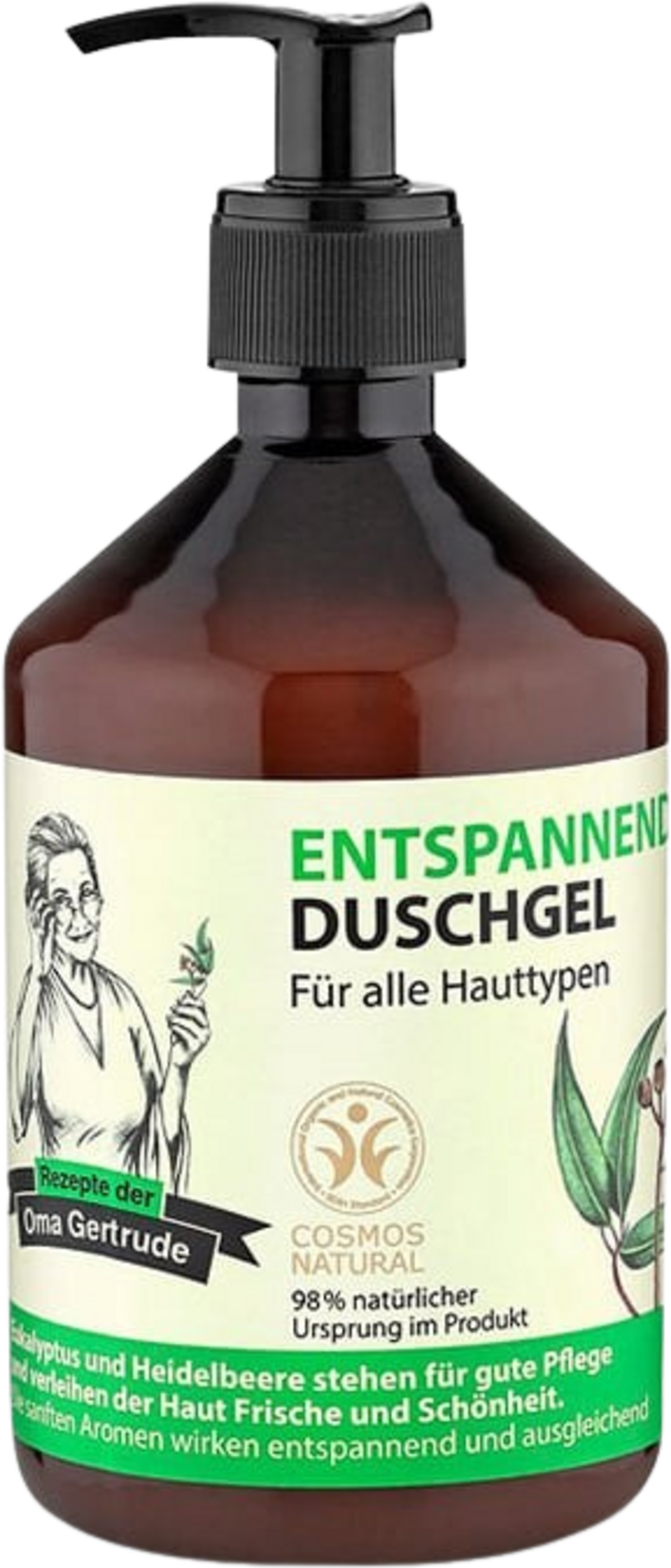 Rezepte der Oma Gertrude  Entspannendes Duschgel, 500 ml