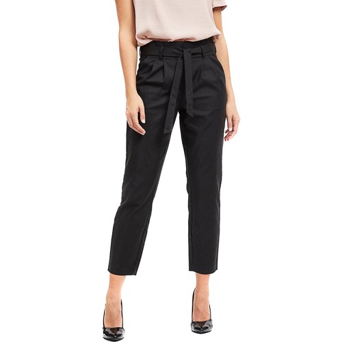 Vila - VISOFINA HW 7/8 PANT-NOOS Negro