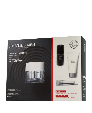 Shiseido Men Set mit Total Revitalizer Cream 50ml-30ml-10ml-5ml
