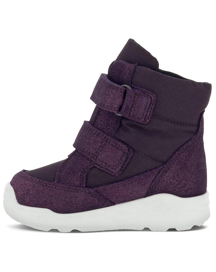 Leder-Stiefel URBAN MINI HIGH-CUT gefüttert in night shade barolo/fig