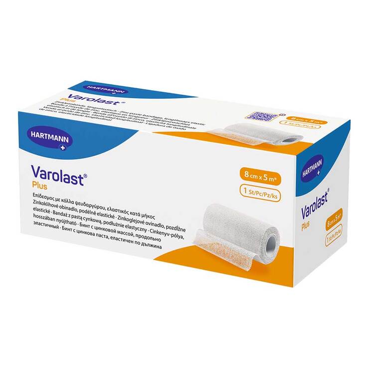 Varolast Plus Zinkleimbinde 8 cm x 5 m, 1 St