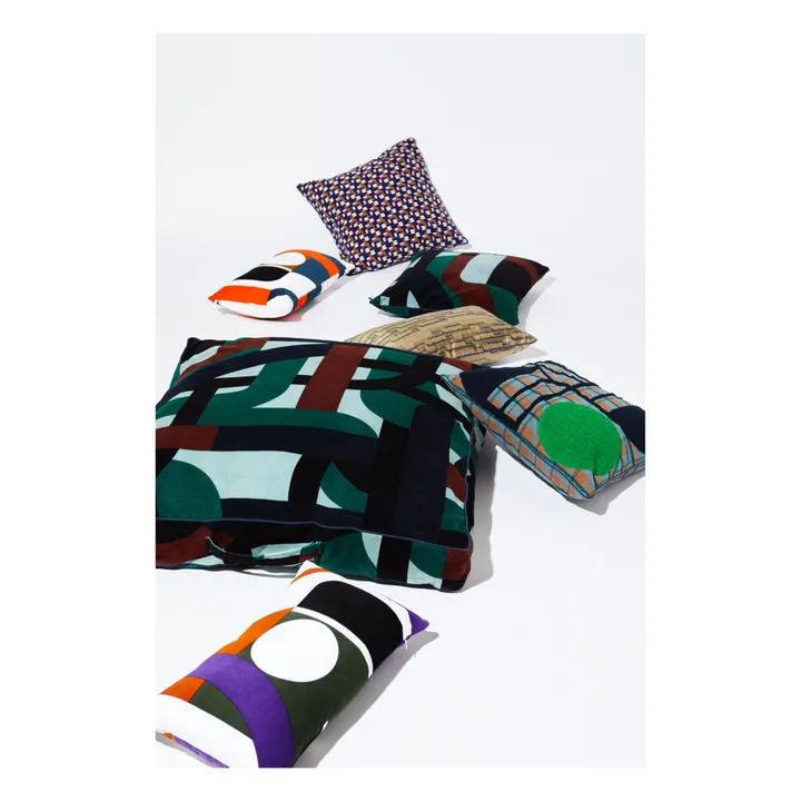 Mapoésie Coussin Vision en coton | Violet
