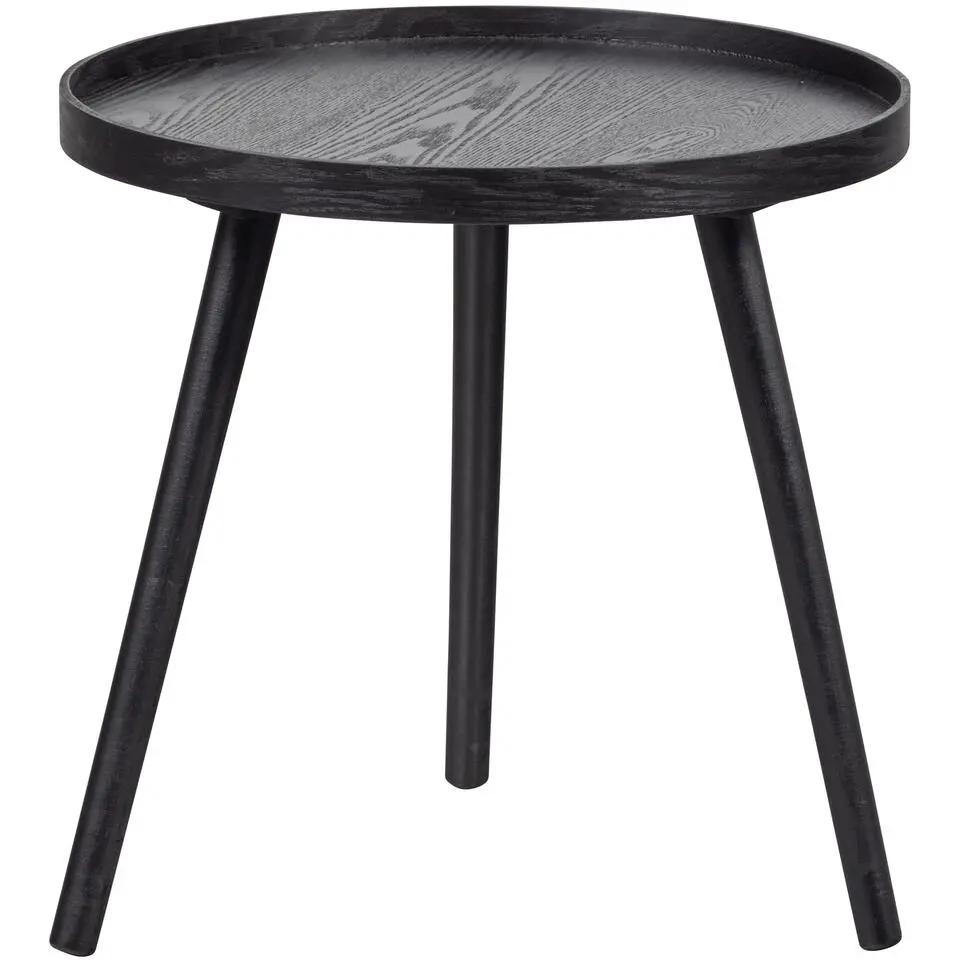 WOOOD Mesa Bijzettafel M - Hout - Zwart - 45x45x45