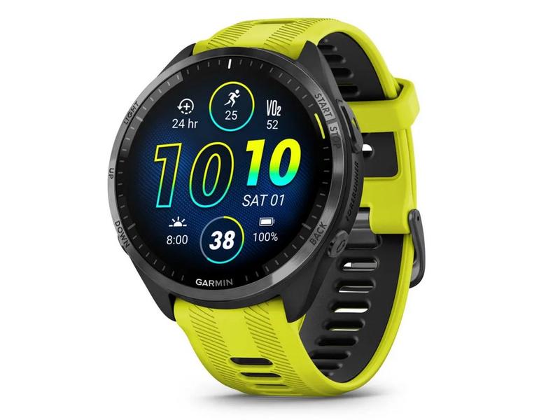 GARMIN Sportuhr Forerunner 965 Amp Yellow Smarte Triathlonuhr