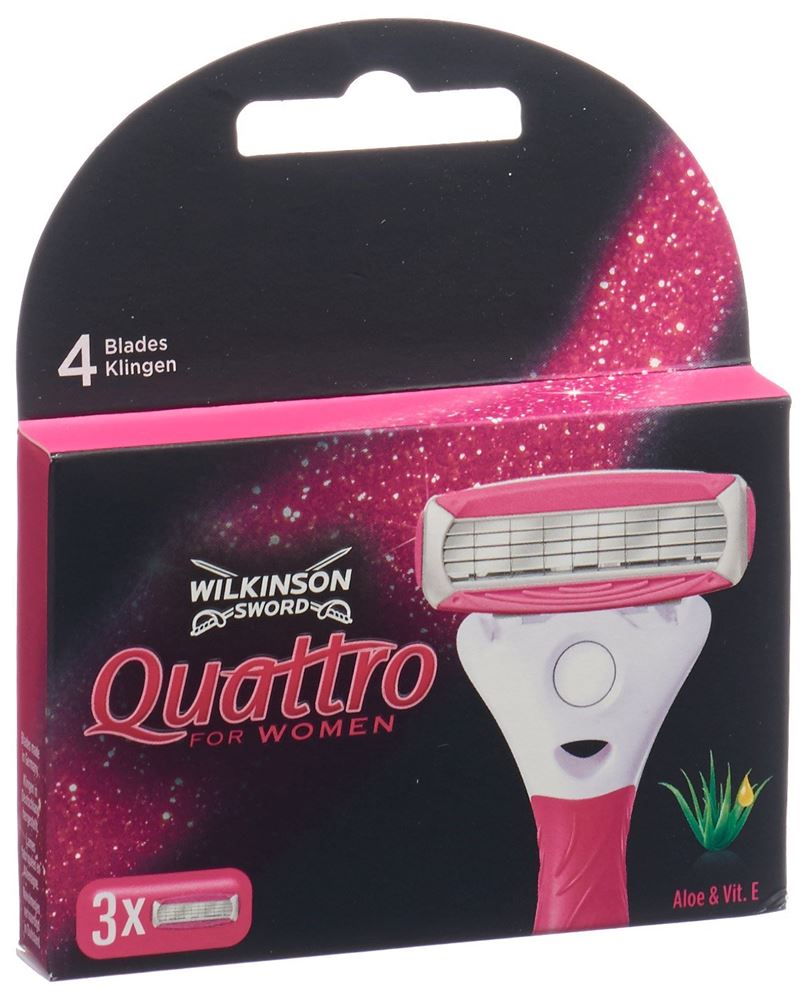 WILKINSON Quattro For Women Klingen<br>3 Stück