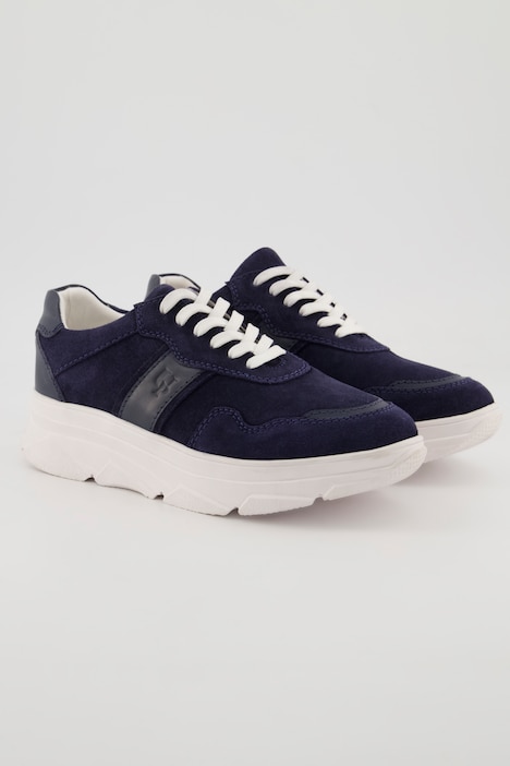 Leder-Sneaker, Chunky-Sohle, Wechselfußbett, Weite H