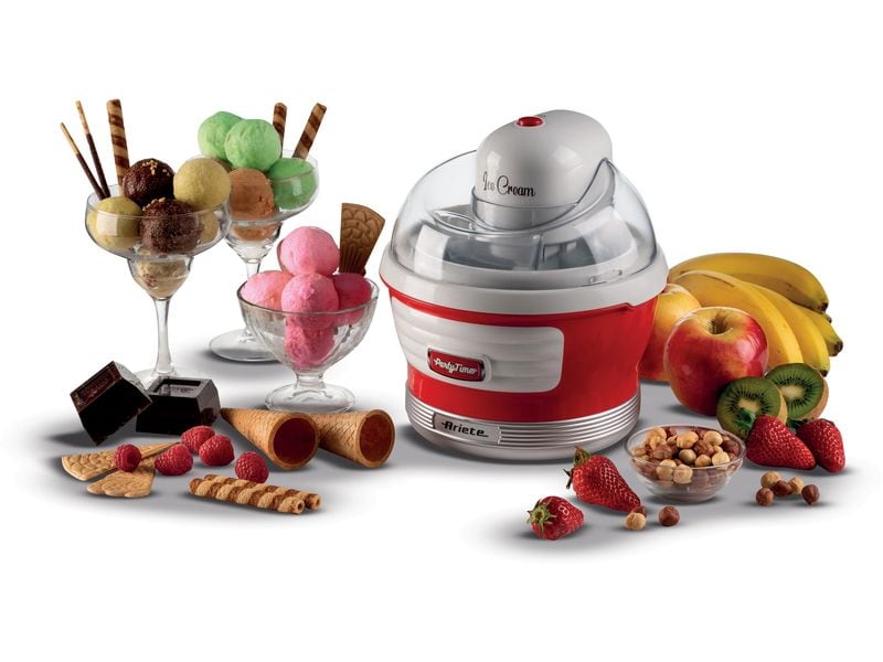 Ariete Glacemaschine Party Time ARI-643-RD 1.5 l, Rot/Weiss Eiskrem-Maschine