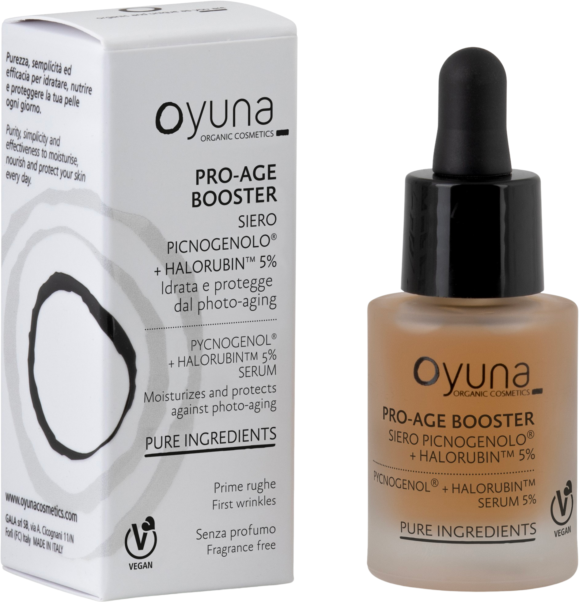Oyuna  Pro-Age Booster - Picnogenolo® + Halorubin™ 5% Serum, 15 ml
