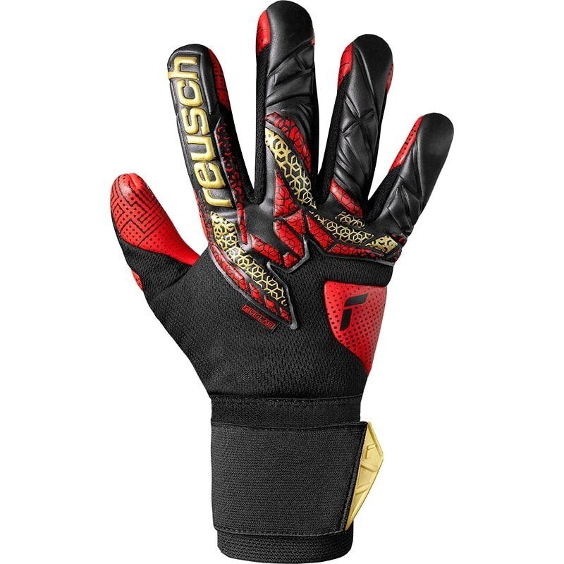 Reusch Gants de Gardien Attrakt Gold X GluePrint - Noir/Doré/Rouge